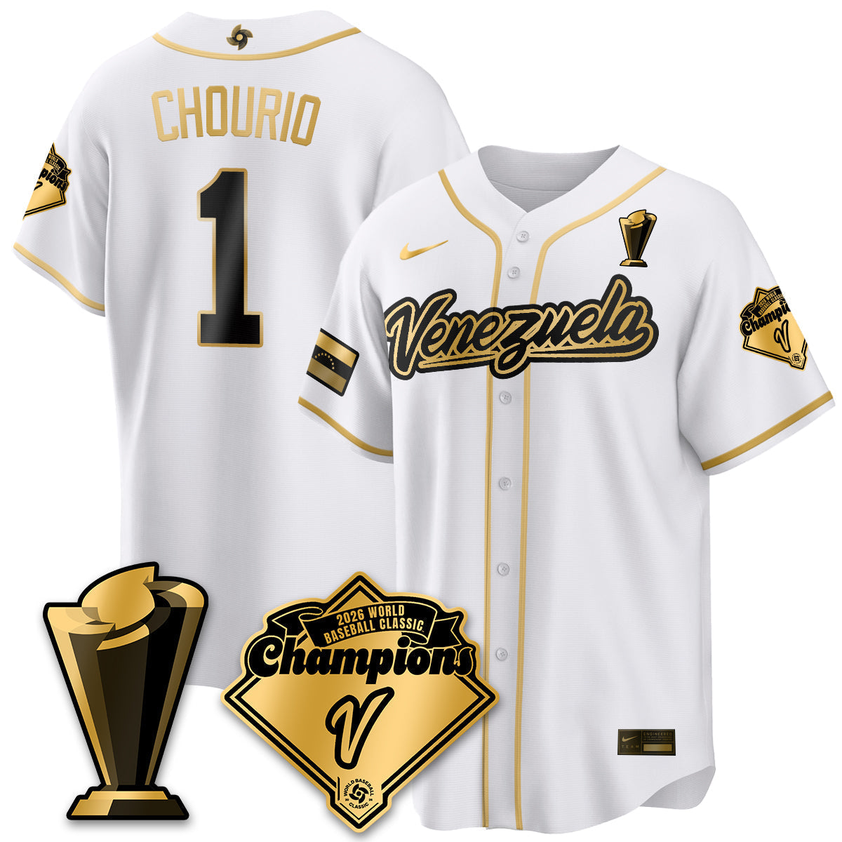 Venezuela Baseball 2026 World Baseball Classic Champions Limited Jersey - All Stitched-DTD