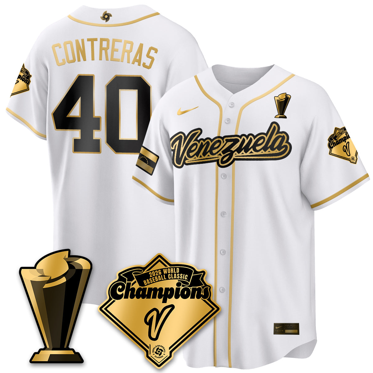 Venezuela Baseball 2026 World Baseball Classic Champions Limited Jersey - All Stitched-DTD