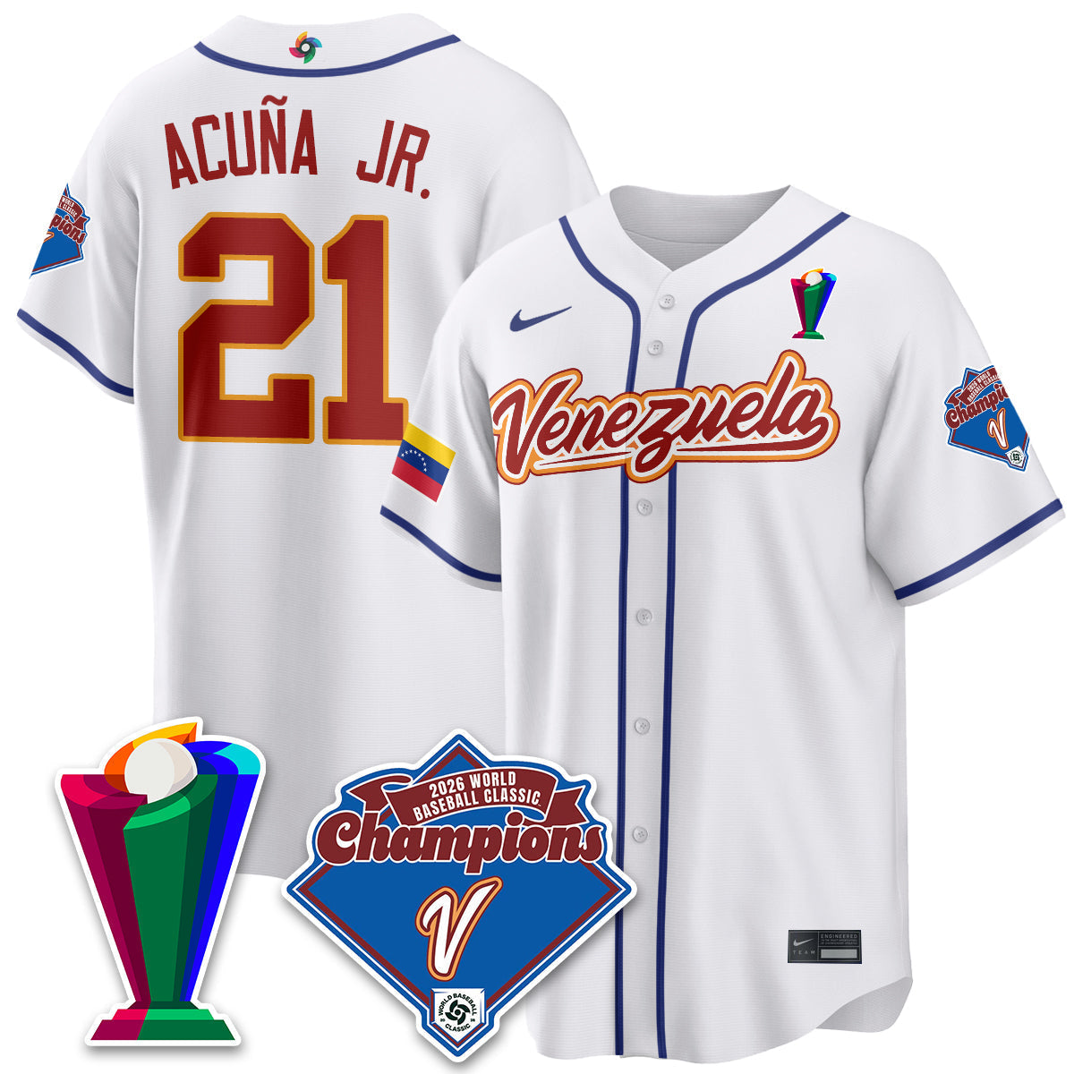 Venezuela Baseball 2026 World Baseball Classic Champions Limited Jersey - All Stitched-DTD