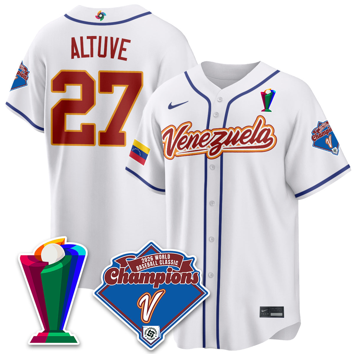 Venezuela Baseball 2026 World Baseball Classic Champions Limited Jersey - All Stitched-DTD