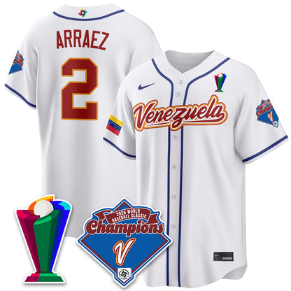 Venezuela Baseball 2026 World Baseball Classic Champions Limited Jersey - All Stitched-DTD