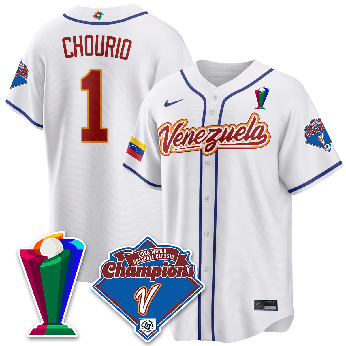 Venezuela Baseball 2026 World Baseball Classic Champions Limited Jersey - All Stitched-DTD