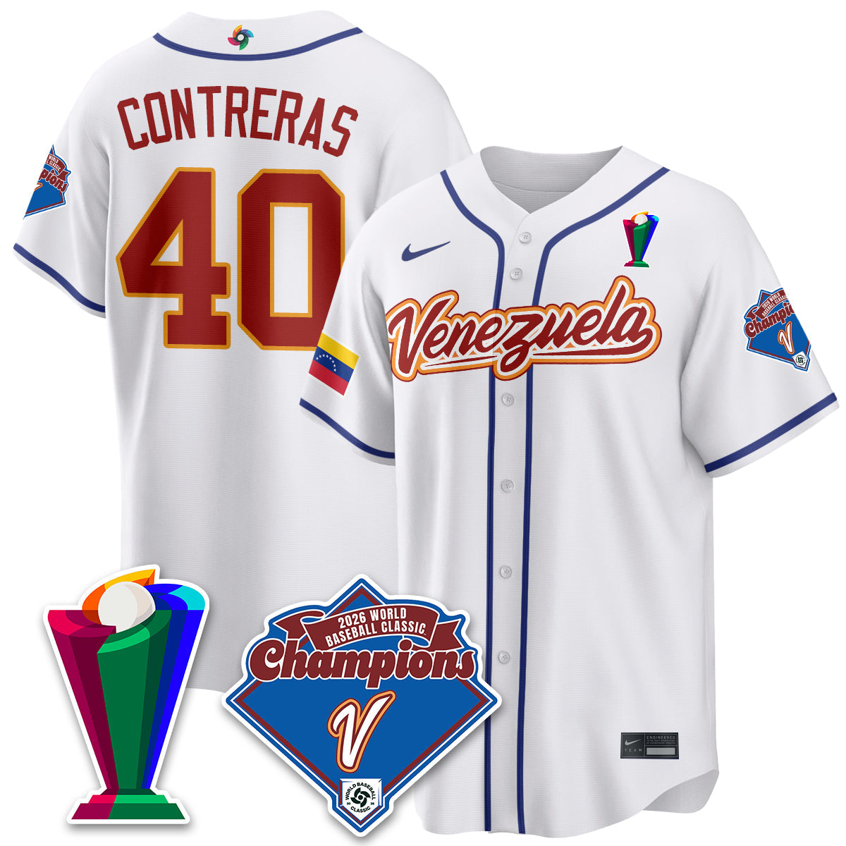 Venezuela Baseball 2026 World Baseball Classic Champions Limited Jersey - All Stitched-DTD