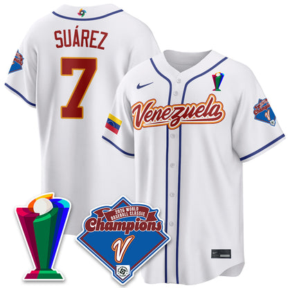Venezuela Baseball 2026 World Baseball Classic Champions Limited Jersey - All Stitched-DTD