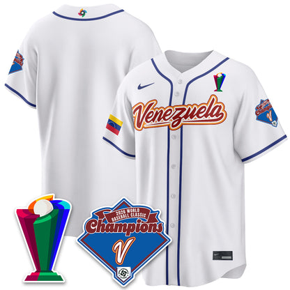 Venezuela Baseball 2026 World Baseball Classic Champions Limited Jersey - All Stitched-DTD