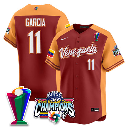 Venezuela Baseball 2026 World Baseball Classic Champions Limited Jersey V2 - All Stitched-DTD