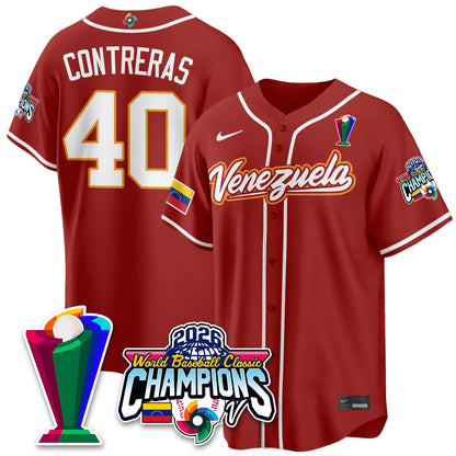 Venezuela Baseball 2026 World Baseball Classic Champions Limited Jersey V2 - All Stitched-DTD