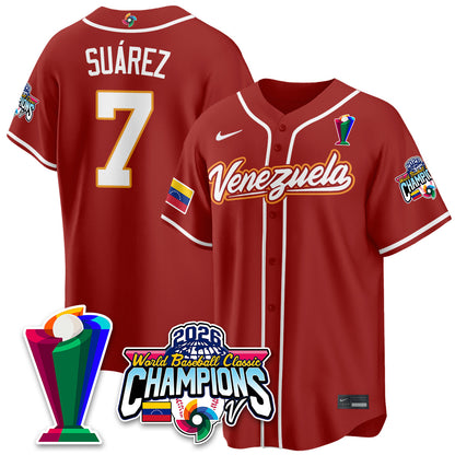Venezuela Baseball 2026 World Baseball Classic Champions Limited Jersey V2 - All Stitched-DTD