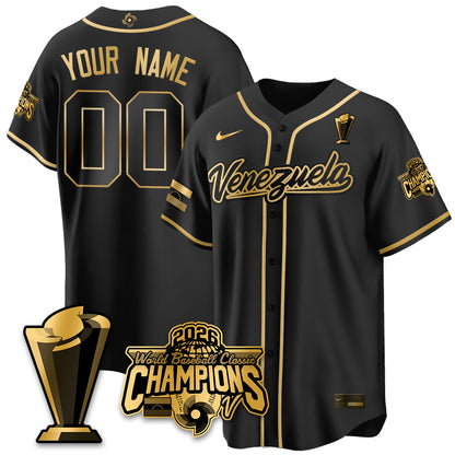 Venezuela Baseball 2026 World Baseball Classic Champions Limited Jersey V2 - All Stitched-DTD
