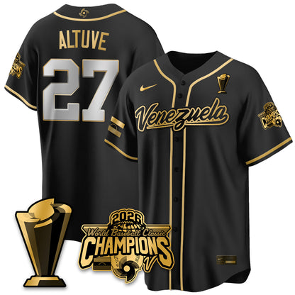 Venezuela Baseball 2026 World Baseball Classic Champions Limited Jersey V2 - All Stitched-DTD