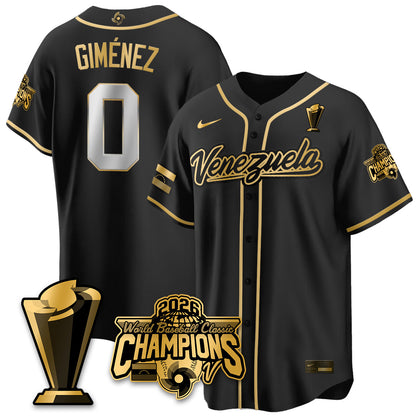 Venezuela Baseball 2026 World Baseball Classic Champions Limited Jersey V2 - All Stitched-DTD
