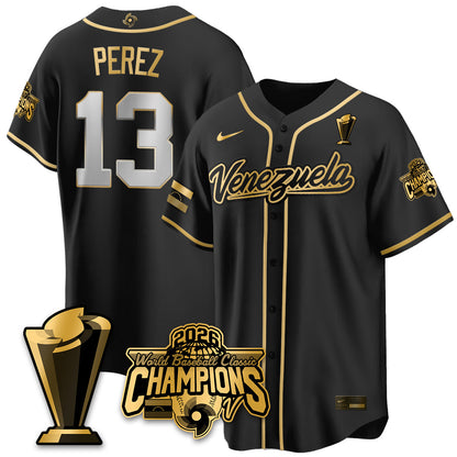 Venezuela Baseball 2026 World Baseball Classic Champions Limited Jersey V2 - All Stitched-DTD