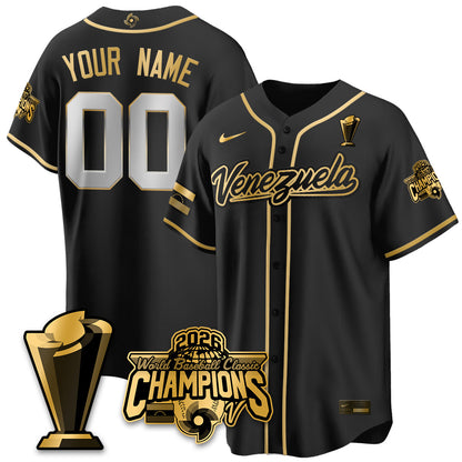 Venezuela Baseball 2026 World Baseball Classic Champions Limited Jersey V2 - All Stitched-DTD