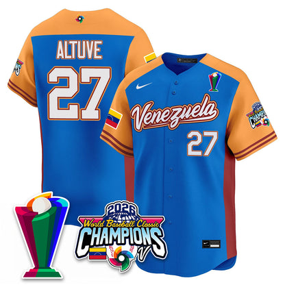 Venezuela Baseball 2026 World Baseball Classic Champions Limited Jersey V2 - All Stitched-DTD