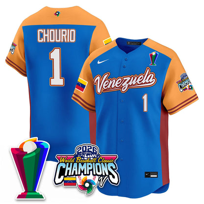 Venezuela Baseball 2026 World Baseball Classic Champions Limited Jersey V2 - All Stitched-DTD