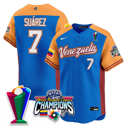 Venezuela Baseball 2026 World Baseball Classic Champions Limited Jersey V2 - All Stitched-DTD