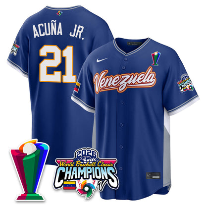 Venezuela Baseball 2026 World Baseball Classic Champions Limited Jersey V2 - All Stitched-DTD