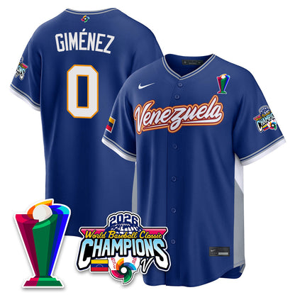 Venezuela Baseball 2026 World Baseball Classic Champions Limited Jersey V2 - All Stitched-DTD