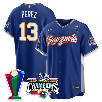 Venezuela Baseball 2026 World Baseball Classic Champions Limited Jersey V2 - All Stitched-DTD