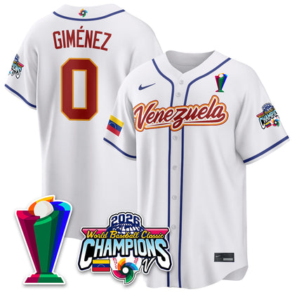 Venezuela Baseball 2026 World Baseball Classic Champions Limited Jersey V2 - All Stitched-DTD