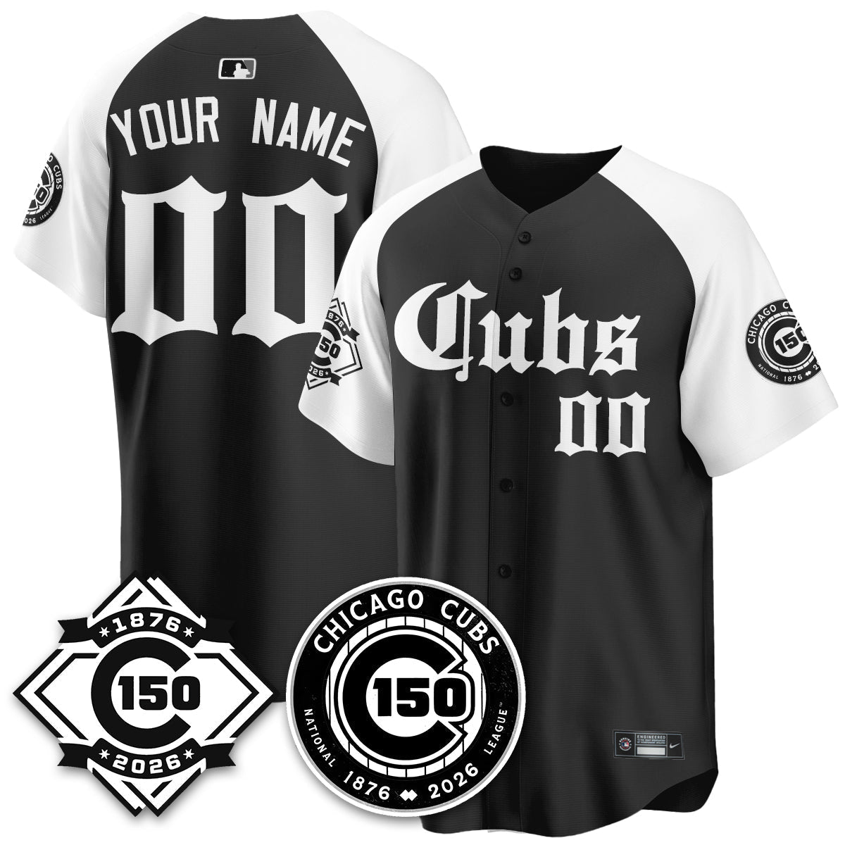 Custom CHC Gothic Vapor Limited Jersey - 150th Anniversary - All Stitched-DTD