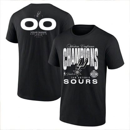 SAS 2026 NBA Western Conference Champions Custom Printed T-Shirt-DTD