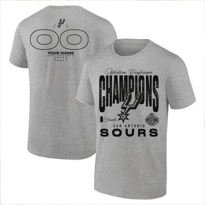 SAS 2026 NBA Western Conference Champions Custom Printed T-Shirt-DTD