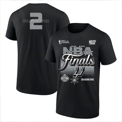 SAS 2026 NBA Western Conference Champions Printed T-Shirt V3-DTD