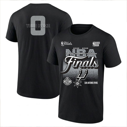 SAS 2026 NBA Western Conference Champions Custom Printed T-Shirt V3-DTD