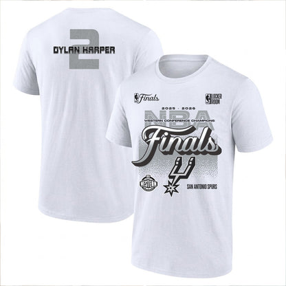 SAS 2026 NBA Western Conference Champions Printed T-Shirt V3-DTD