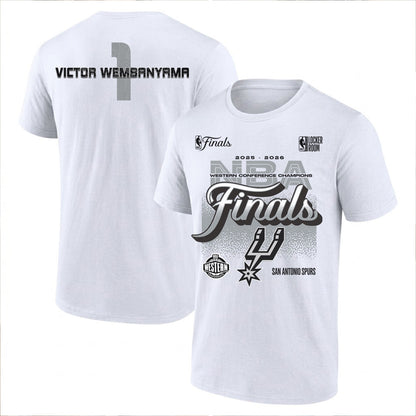 SAS 2026 NBA Western Conference Champions Printed T-Shirt V3-DTD