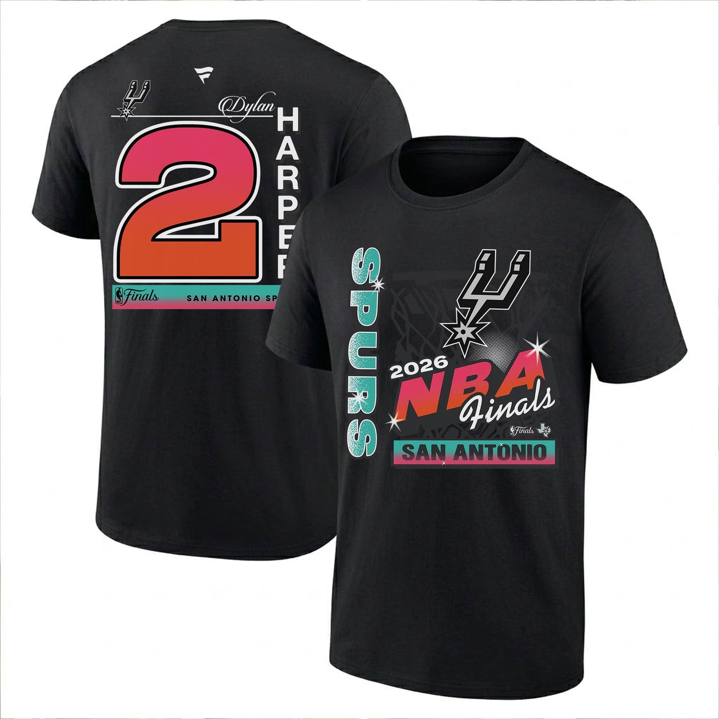 SAS 2026 NBA Western Conference Champions Printed T-Shirt V2-DTD