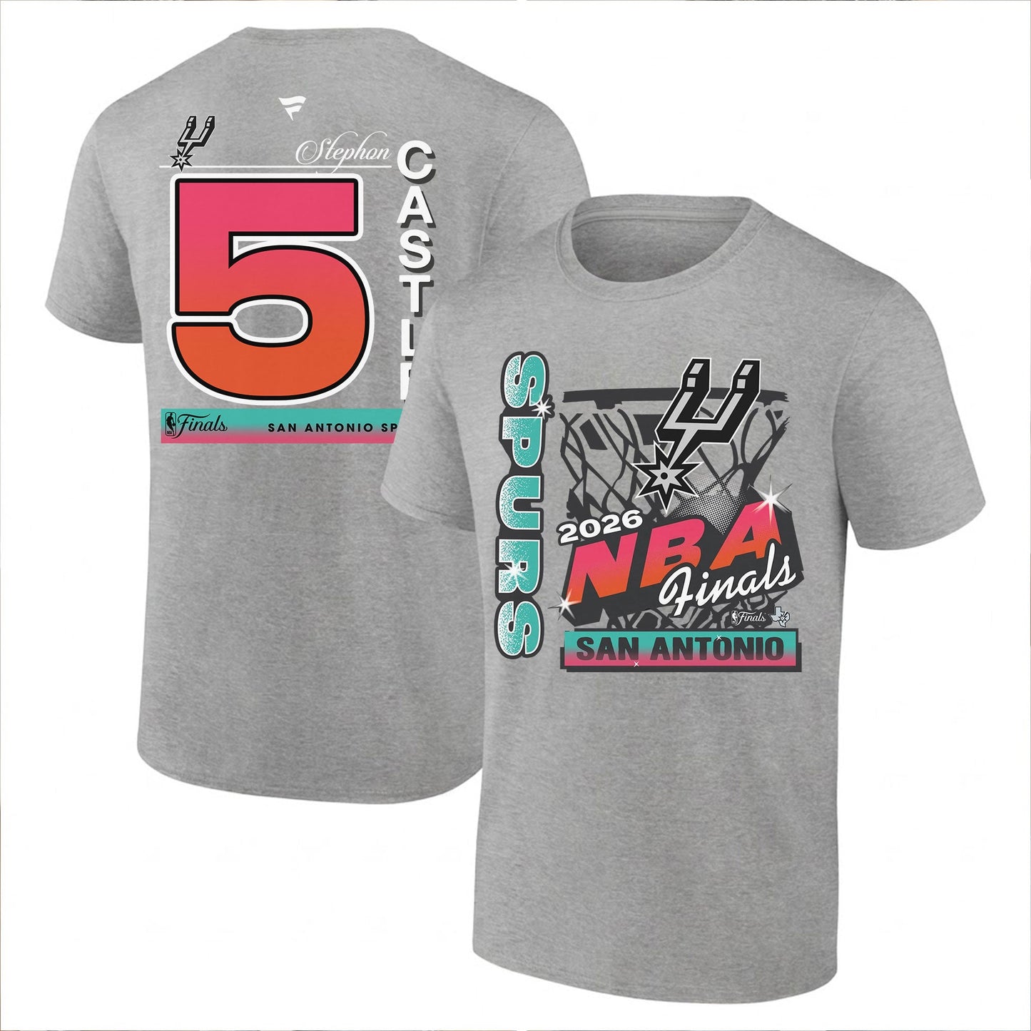 SAS 2026 NBA Western Conference Champions Printed T-Shirt V2-DTD