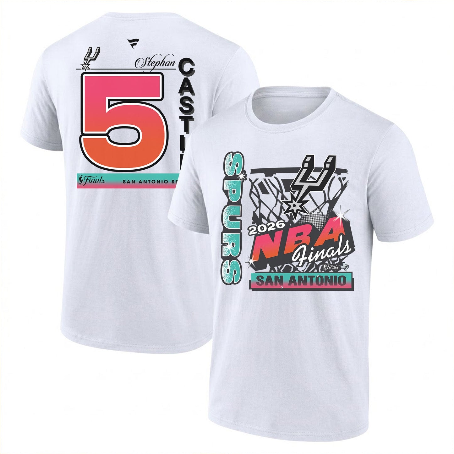 SAS 2026 NBA Western Conference Champions Printed T-Shirt V2-DTD
