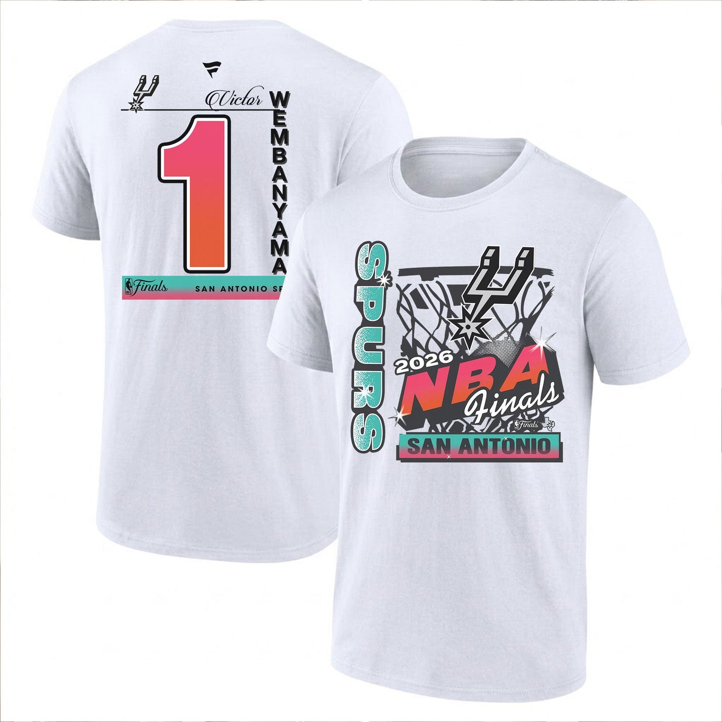 SAS 2026 NBA Western Conference Champions Printed T-Shirt V2-DTD