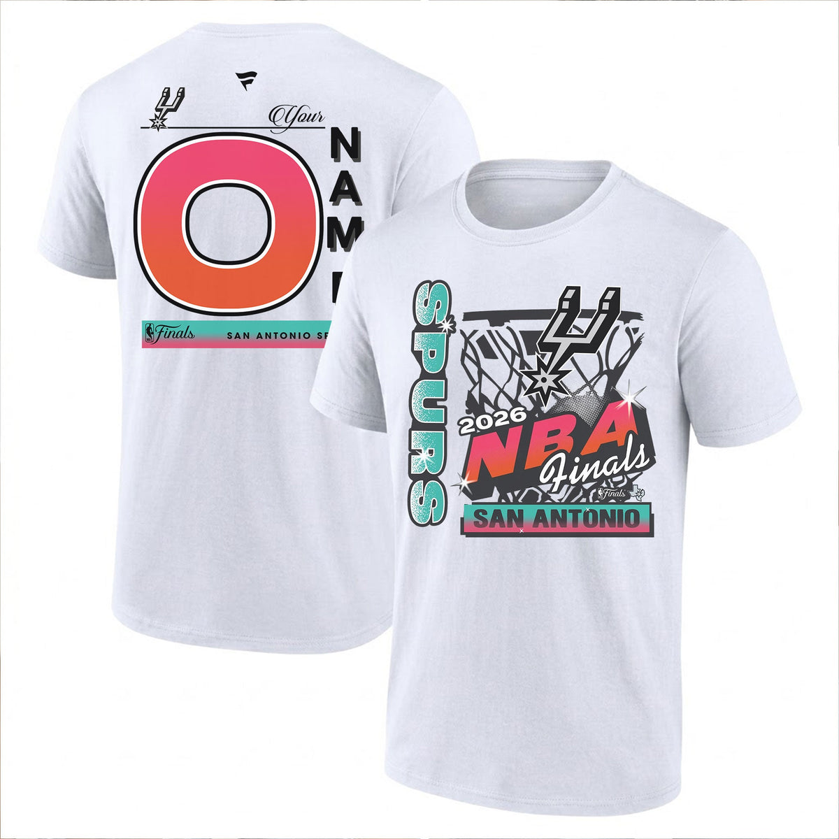 SAS 2026 NBA Western Conference Champions Custom Printed T-Shirt V2-DTD