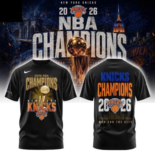 NYK 2026 Basketball Champions Two Sides Printed T-Shirt V2-DTD