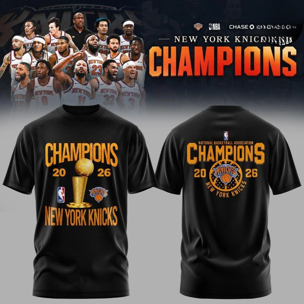 NYK 2026 Basketball Champions Two Sides Printed T-Shirt V3-DTD