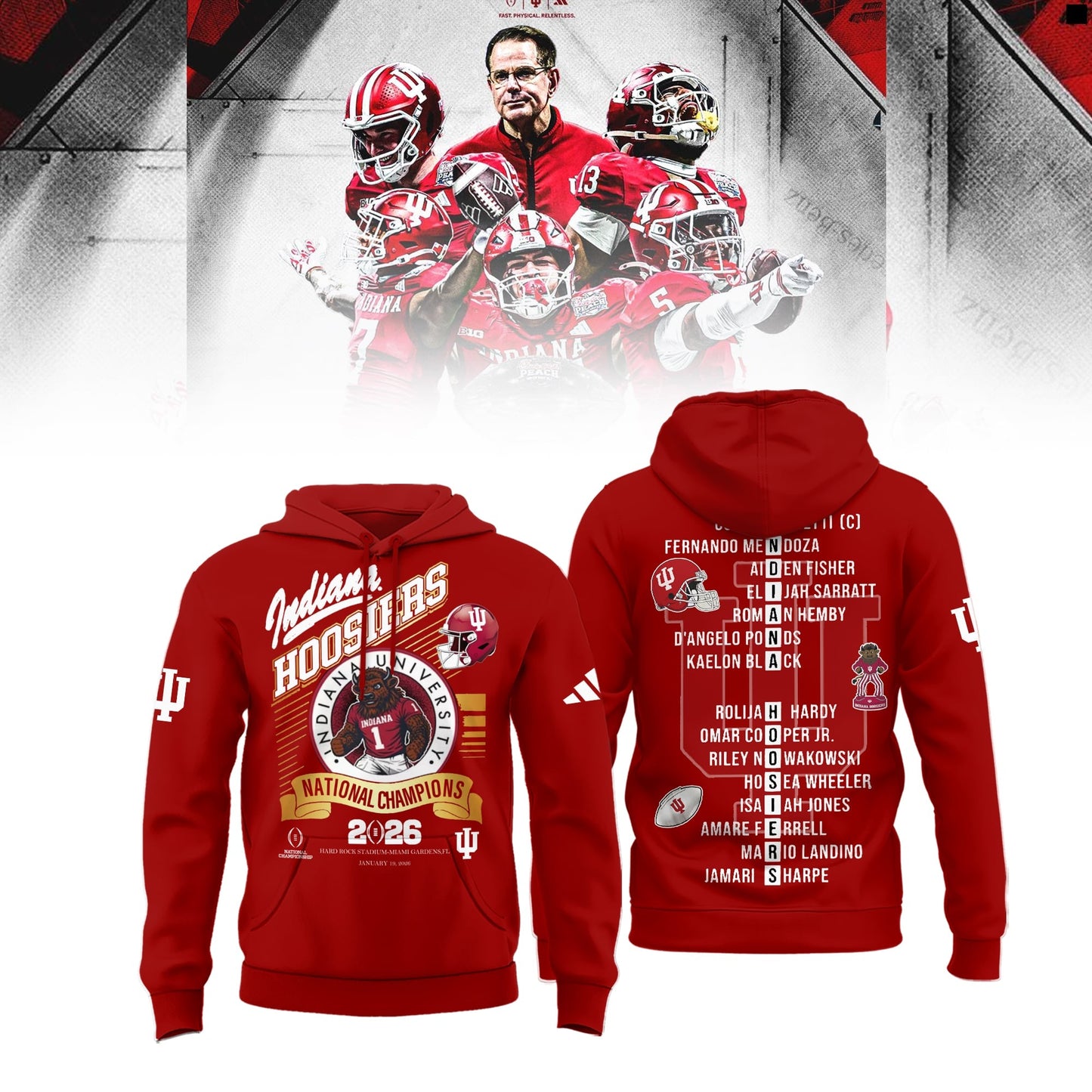 IDH CFP National Champions Limited Hoodie Printed N1-DTD
