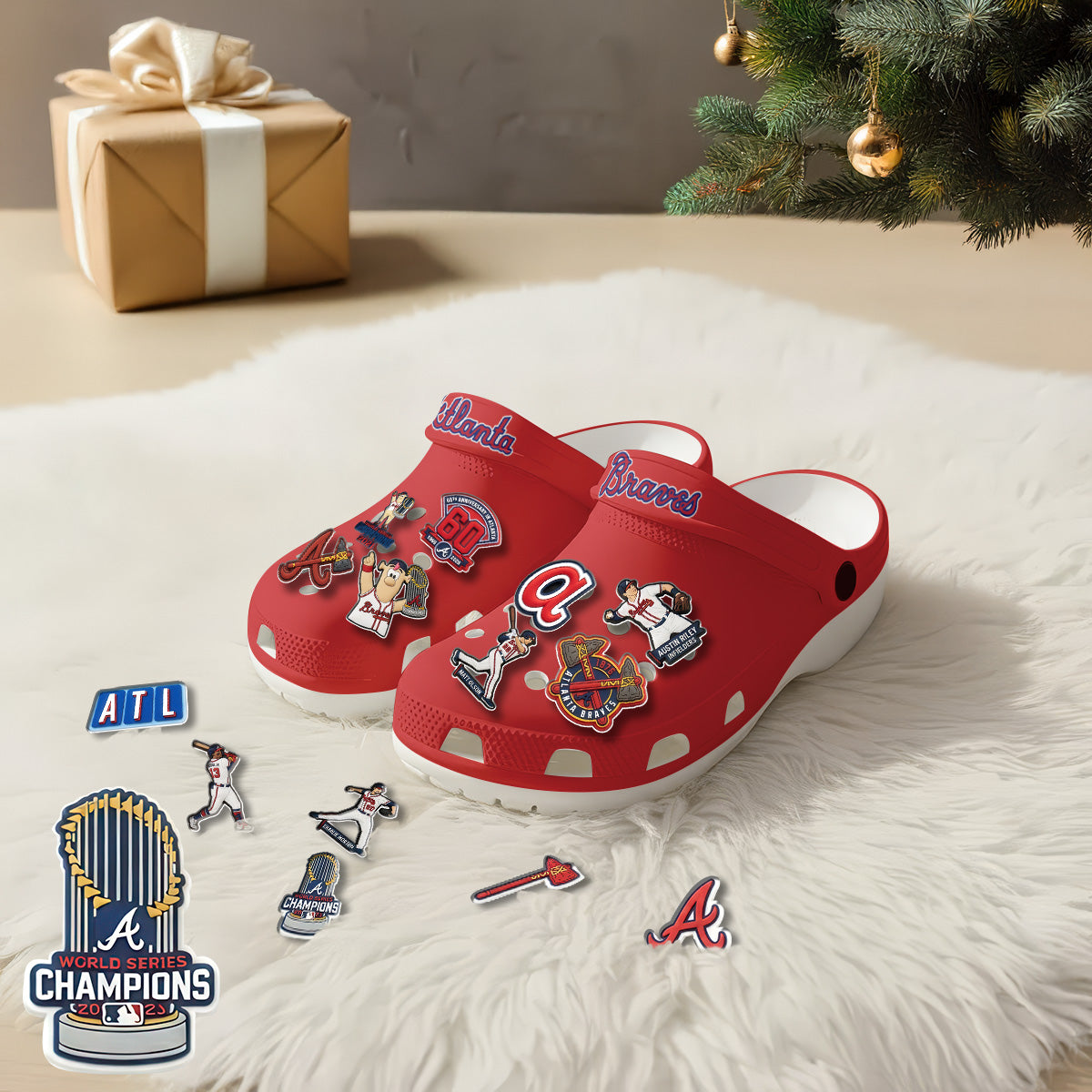 ATL 2026 Red clogs - Charms Gift Set-DTD