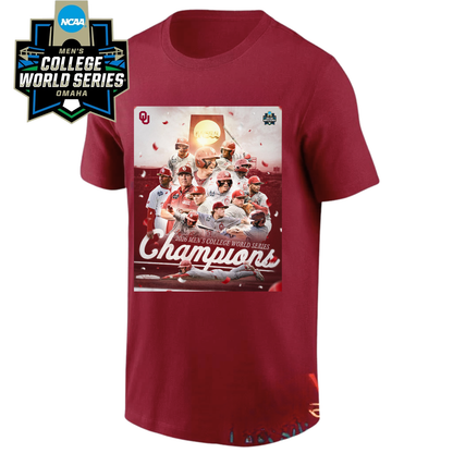 OU 2026 NCAA Men’s Baseball National Champions One Side T-Shirt V3-DTD