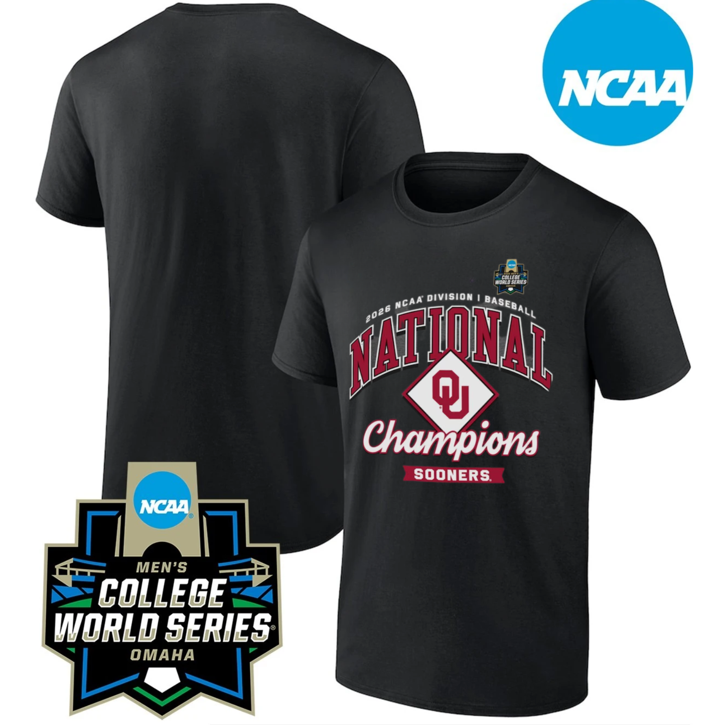 OU 2026 NCAA Men’s Baseball National Champions One Side T-Shirt V4-DTD