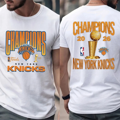 NYK 2026 Basketball Champions Two Sides Printed T-Shirt-DTD
