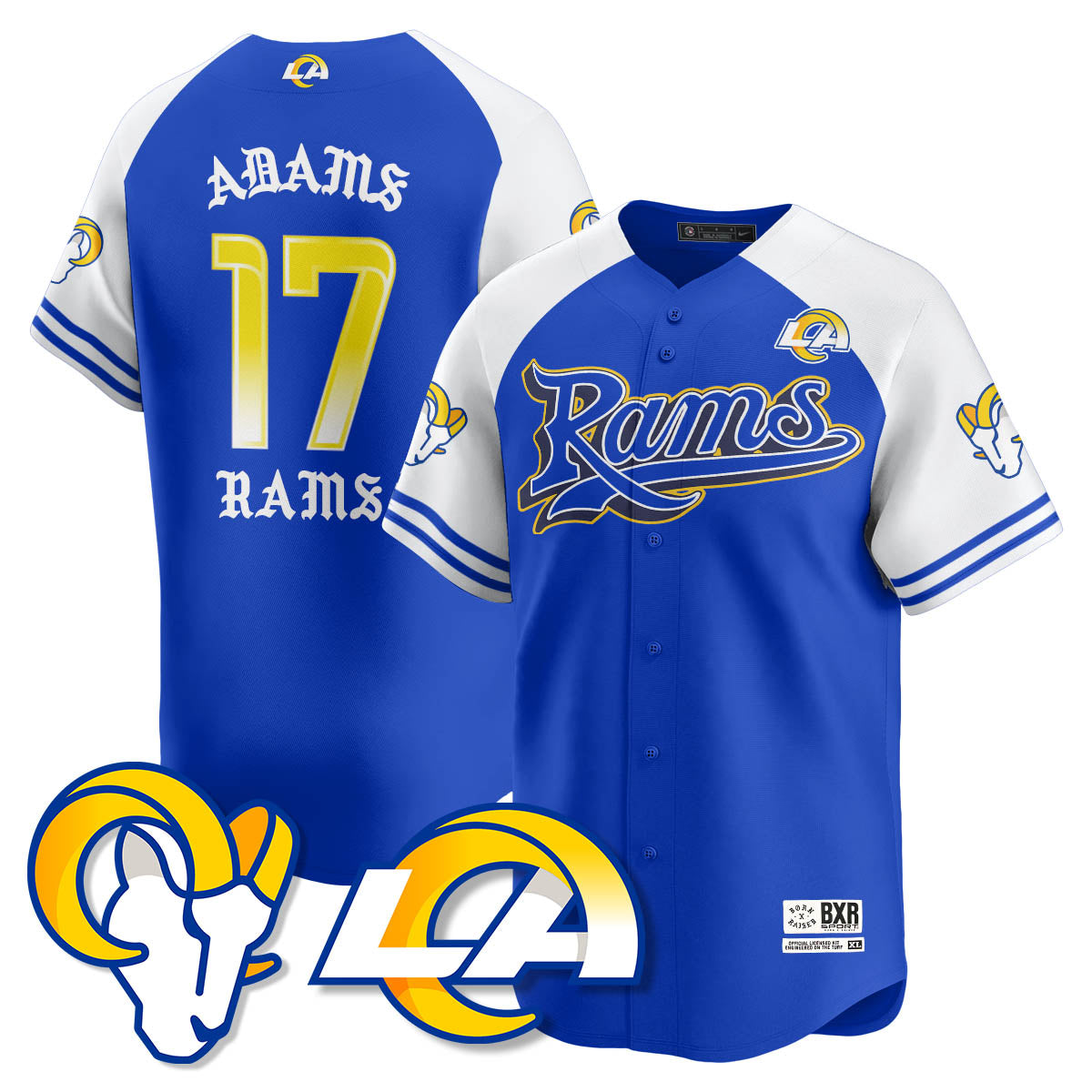 LAR Born x Raised Baseball Jersey - All Stitched-DTD