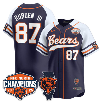 CHI  NFC North Division Champions Vapor Limited Baseball Jersey - All Stitched-DTD