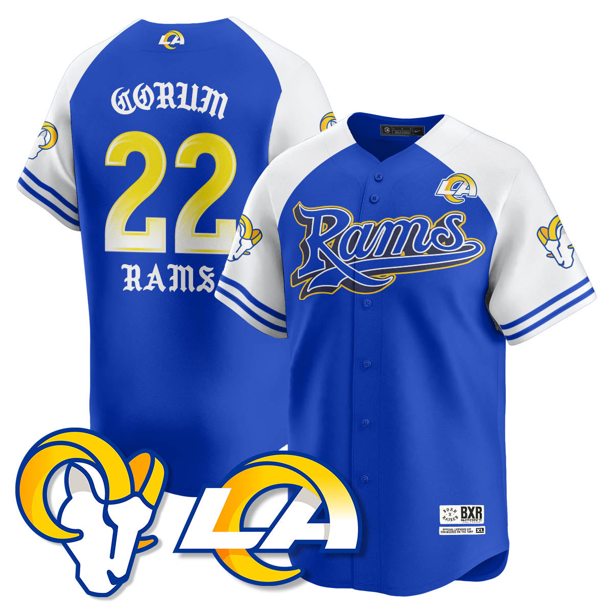 LAR Born x Raised Baseball Jersey - All Stitched-DTD