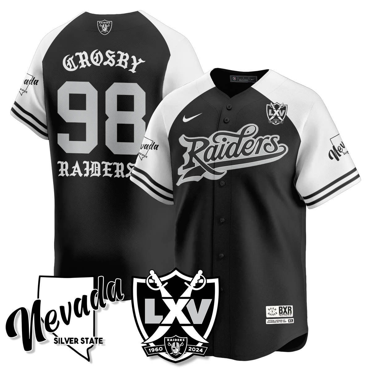 LVR Born x Raised Baseball Jersey - All Stitched-DTD