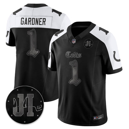 IND 'Dark Gothic' Vapor Limited Jersey - Jim Irsay Patch - All Stitched-DTD