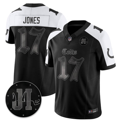 IND 'Dark Gothic' Vapor Limited Jersey - Jim Irsay Patch - All Stitched-DTD