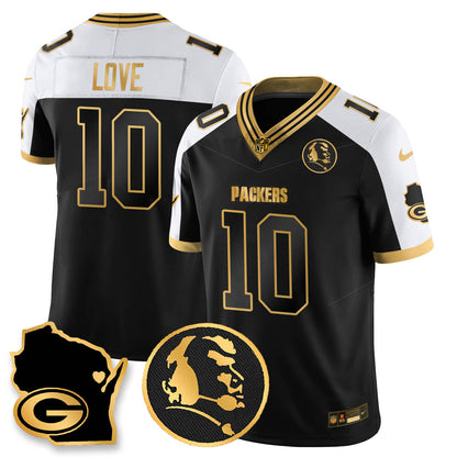 GB 4-Time Champions Vapor Limited Jersey - John Madden Patch - All Stitched-DTD